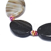 Natural Banded Agate/Striped Agate Beads Strands G-L544-014-2