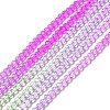 Transparent Gradient Color Glass Beads Strands X1-GLAA-H021-01B-21-2