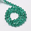 Imitate Austrian Crystal Bicone Glass Beads Strands GLAA-F029-4x4mm-10-2