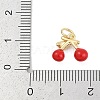 Brass Enamel Charms KK-Q028-34G-3