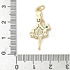 Brass Micro Pave Cubic Zirconia Pendants ZIRC-I356-08G-03-3