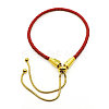 PVD Vacuum Plating 304 Stainless Steel Slider Bracelet/Bolo Bracelet Making MAK-CJ0001-02-6
