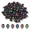 Opaque Black Acrylic Beads MACR-YW0002-80-1