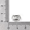 304 Stainless Steel Keychain Clasp Findings STAS-U051-01A-P-3