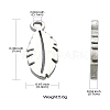 304 Stainless Steel Charms STAS-CJC0008-09P-8