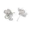 Brass Stud Earring Findings KK-Z099-05P-03-2