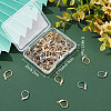 Beebeecraft 100Pcs 2 Colors 304 Stainless Steel Leverback Earring Findings STAS-BBC0001-56-7