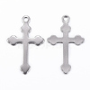 Tarnish Resistant 304 Stainless Steel Cross Pendants STAS-H397-38P-2