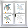 Waterproof PVC Colored Laser Stained Window Film Adhesive Stickers DIY-WH0256-068-4
