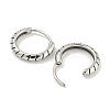 316 Surgical Stainless Steel Hoop Earrings EJEW-D096-09B-AS-2