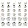 30Pcs 3 Style 925 Sterling Silver Spacer Beads STER-PH0001-28-1