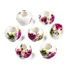 Handmade Porcelain European Beads X-CF262Y-3