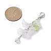 Acrylic Flower Pendant Decoration HJEW-JM01317-2