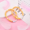 (Jewelry Parties Factory Sale)Polymer Clay Heishi Beads Stretch Bracelets BJEW-JB05711-05-5