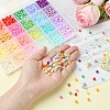 DIY Column Baking Paint Glass Seed Beads Bracelets Making Kits SEED-FS0001-39-2
