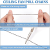 BENECREAT 4Pcs Tibetan Style Alloy Ceiling Fan Pull Chain Extenders AJEW-BC0003-50-3