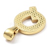 Ion Plating(IP) 316L Surgical Stainless Steel Pendants STAS-Q247-01G-17-3