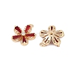 Rack Plating Brass Micro Pave Cubic Zirconia Pendants KK-C082-01G-03-2