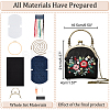 DIY Ethnic Style Flower Pattern Embroidery Crossbody Bags Kits DIY-WH0374-77-2
