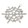 Tibetan Style Alloy Snowflake Big Pendants TIBEP-5252-AS-LF-2