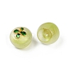 Transparent Glass Apple Pendants DGLA-E004-16A-3