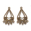 Tibetan Style Alloy Chandelier Components Links PALLOY-M186-05AB-RS-2