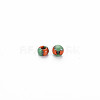 12/0 Two Tone Opaque Glass Seed Beads SEED-T006-01A-A01-4