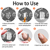 Stainless Steel DIY Nail Art Templates MRMJ-WH0092-035-4