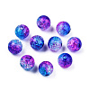 Transparent Crackle Acrylic Beads CACR-N002-11A-3