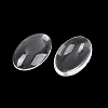 Transparent Oval Glass Cabochons GGLA-R022-30x20-1