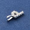 925 Sterling Silver with Cubic Zirconia Charms STER-Q004-01P-S-2