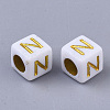 Plating Acrylic Beads SACR-S297-09M-2