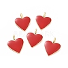 Brass Enamel Pendants LS-KK-P204-14G-B-1