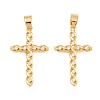 Easter Brass Micro Pave Clear Cubic Zirconia Pendants ZIRC-F148-14F-G-1