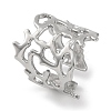 304 Stainless Steel Cuff Bangles for Women BJEW-D050-02S-1
