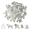 25Pcs 5 Style Tibetan Style Puppy Pendants TIBEP-YW0001-54-1