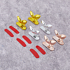 6Pcs 3 Colors Plastic Toilet Lid Handle FIND-FH0009-34-6