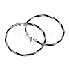 304 Stainless Steel Ring Hoop Earrings for Women EJEW-M023-08D-2