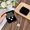 4Pcs Velvet Gift Cufflink Boxes with Hinged Lid and Black Inside CON-PH0003-64B-3