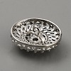 Brass with Cubic Zirconia Shank Buttons BUTT-WH0029-30-2
