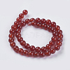 Natural Carnelian Beads Strands G-GSR8MM060-2-2