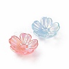 Transparent Acrylic Beads Caps OACR-E013-01-3