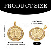 1Pc Brass Micro Pave Cubic Zirconia Pendants KK-TA0002-80B-G-2
