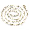 Brass Cable Chains Necklace Making MAK-S072-16A-MG-2