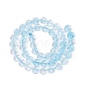 Transparent Crackle Glass Beads Strands GLAA-Q108-03A-09-2