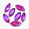 Pointed Back Glass Rhinestone Cabochons RGLA-T020-7x15mm-10-1