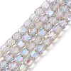 Electroplate Opaque Glass Beads GLAA-F108-10A-11-1