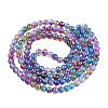 Baking Paint Glass Beads Strands X-DGLA-Q023-6mm-DB57-3