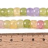 Ombre Effect Dyed Glass Beads Strands GLAA-Q106-05B-A07-4