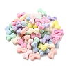 Flocky Acrylic Beads OACR-E020-03-1